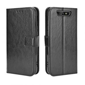 Coque pour Blackview BV5500 &Eacute;tui &agrave; Rabat en Cuir PU Portefeuille Housse Simili Cuir Flip Cover Magn&eacute;tique Anti-Choc avec Fonction Stand Etuis Compatible avec BV5500,5500 Pro,5500 Plus, Noir (BaiFu-EU, neuf)