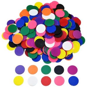 KUMSODE Jetons Plastiques, 100 Pcs Learning Ressources, pour Bingo, Poker, Loto et Jeux de Société, Marqueurs pour Nain Jaune et Caddie, 25mm (GuangZhouZiYueXianShangMaoYouXianGongSi, neuf)