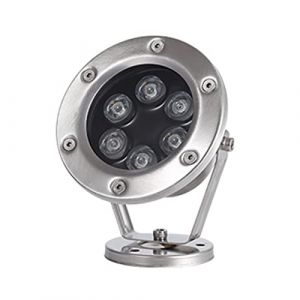 OrbitCob® 12V LED Projecteur Submersible IP68 Lumière d'Étang en Acier Inoxydable à Angle Réglable pour Fontaine, Piscine, Bassin & Éclairage Sous-Marin Spot LED Basse Tension(Blanc Chaud 3000K,6W) (AMZFR-OrbitCob®, neuf)