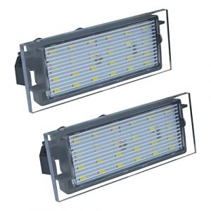 FanPaYY 2 Pièces Eclairage de plaque d'immatriculation Lampes arrière étanches pour Twingo Clio 3 Me-gane 2 Laguna Kangoo Master Trafic (FineBoing, neuf)