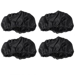 4pcs couverture de protection de roues de poussette de b&eacute;b&eacute; noir couvre pneu anti-poussi&egrave;re enfant enfant classique couverture de roues de poussette accessoires (s/l)(S) (Aeuyweu, neuf)