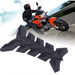 Qiwenr Tampon de Réservoir D'essence,Sticker Moto,Moto 3d Gel Huile Gaz RéServoir Pad Poisson Protection de RéServoir Carburant D'Essence,pour Réservoir de Carburant de Moto(Noir) (Qiwenr, neuf)