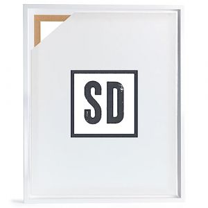 Stallmann Design Cadre à joint d'ombre pour châssis | 84x118,8 cm | Blanc brillant | MDF cadre pour toiles avec effet de profondeur | avec accessoires de montage | Cadre sans verre ni dos d'âne (Stallmann Design, neuf)