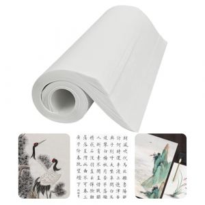 Hugwish 120pcs papier de riz xuan paper pour Calligraphie chinoise, peinture chinoise, Peinture, dessin, feuille de riz, rice paper 35 x 25cm (Papier de riz cuit) (fengxiaEU, neuf)