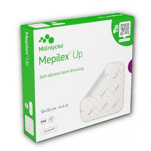 M&ouml;lnlycke, Mepilex Up Lot de 5 pansements en mousse de silicone souple 10 cm x 10 cm (Mamocon AB, neuf)