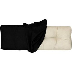 Housse de Coussin pour Banc de Jardin 100x50 100x40 130x50 80x40, Housse de Rechange pour Coussin de Dossier avec Fermeture &Eacute;clair, &eacute;pais 10cm, Tissu de lin pour Chaise, Banc(Noir,80x50x10cm Thick) (JANNE TORRY, neuf)