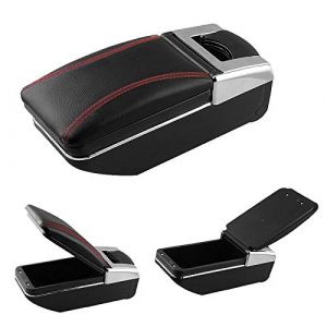 AutoSunShine Bo&icirc;te d'accoudoir pour console centrale en cuir, bo&icirc;te de rangement d'accoudoirs pour pi&egrave;ces d'int&eacute;rieur de voiture compatible avec Toyota Verso 2011~2012 2013 2014 2015 2016 (Auto Sun Shine, neuf)