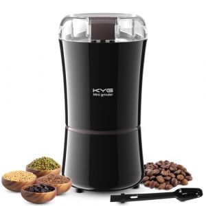 KYG Moulin à Café Électrique, Broyeur à Graines de Lin, Noix, Poivre, Épices, Semences de Café avec Lames en Acier Inoxydable 200W (NORBERTSAN Kft., neuf)