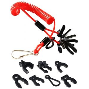 SCJJZ Longe de Coupe-circuit pour Bateau Coupe Circuit Bateau en PU Longe Universelle Avec sept clés pour Interrupteur de Moteur de Bateau,coupe circuit,bateau,coupe circuit,bateau (GuangZhouAnTuTuMaoYiYouXianGongSi, neuf)