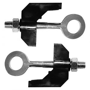 cyclingcolors 2X Tendeur de Chaine M6 v&eacute;lo hollandais Gazelle 65mm ajusteur Tension &agrave; vis &eacute;paisseur Cadre 7,5mm Argent (cyclingcolors_france, neuf)