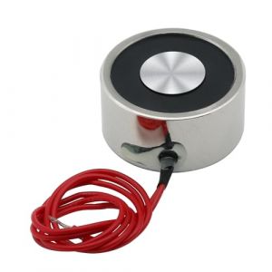 Électro-aimant P40/20 DC 5V 250N 55LB/25Kg - 40 x 20mm Électro-aimant rond (Uxney -FR, neuf)