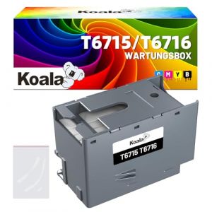 Koala Bo&icirc;te de Maintenance E6715 E6716 Compatible avec Epsn E-6715 E-6716 reconditionn&eacute;e pour Workforce Pro WF-4720DWF WF-4725DWF WF-4730DTWF WF-C5210DW WF-C5290DWWF-4740DTWF (1 Pack) (Lucky Suppliers, neuf)