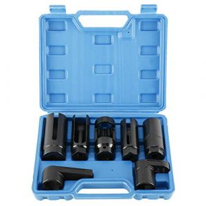 FreeTec 7pcs Douille Sonde Lambda, 22 mm Clé Sonde Lambda, Clé à Douille Demonte Sonde Lambda, Jeu Cle Outils Sonde Lambda pour Voiture (FreeTec, neuf)