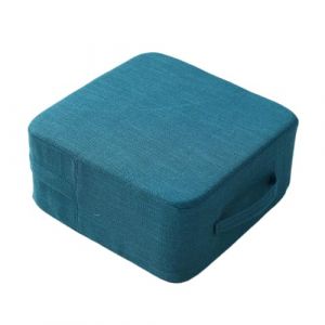 Coussins lavables en coton et lin oreiller de sol carré multicolore à la mode avec une élasticité élevée pour la formation de chaise de siège intérieur de gymnase, 40x40x18 cm (zhejhsn, neuf)