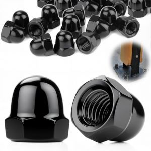 SWTYExt M5 Ecrou Borgne 30 Pièces Ecrous Borgne Hexagonal en Acier Inoxydable A2 V2A Conforme à Norme DIN 1587 Cache Ecrou Noir pour Inox Vis Boulons Filetés Tiges Filetées (YangSiMuShangMao, neuf)