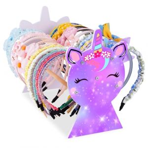 MHJY Porte Serre Tete Enfant Support Serre Tete Présentoir Bandeau Rangement Serre Tete Licorne Organisateur en bois Porte pour Filles Chambre Décor (Touchhome-EU, neuf)