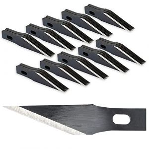EHDIS 100 pcs Lame Scalpel de Rechange, Lame de Antirouille, pour Cutter de Précision, Scalpel Chirurgical, Scalpel Modelisme, #11 (Ehdis Company, neuf)