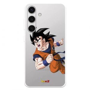Coque compatible avec Samsung Galaxy S24 Officiel Dragon Ball Goku Guerrier pour prot&eacute;ger votre mobile. Coque en silicone transparente souple sous licence officielle Dragon Ball (La Casa de Las Carcasas, neuf)