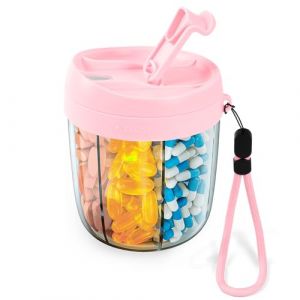 Fefod pilulier semainier 7 jours, Pilulier hebdomadaire extra large avec 7 grands compartiments, Pillulier Matin et Soir Portable, Pilulier de Voyage pour Vitamines, Huile de Poisson, M&eacute;dicaments etc (Fefod Direct, neuf)