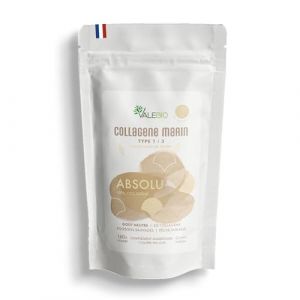 Collagène Absolu | Collagène marin poudre bio de type 1 et 3 | Peau Cheveux Ongles | sans arôme goût neutre | cure 1 mois | Fabriqué en France | Valebio (Valebio, neuf)