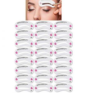 pochoir sourcils, 24 PCS différents styles pochoir sourcils,pochoir sourcils reutilisable,sourcils pochoirs,sourcils maquillage,outil sourcil,outil de mise en forme des sourcils pour le maquillage (ZXR.Elwood, neuf)
