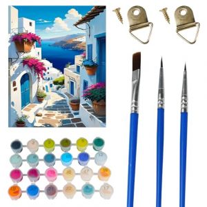 VoxelTek Peinture Numero Adulte, Kit de Peinture &agrave; l'huile Kit de Peinture &agrave; l'Huile DIY sur Toile, Inclus Pinceaux et Peintures, D&eacute;coratif et Relaxant, Cr&eacute;atif et Facile &agrave; Utiliser, 40&times;50 cm (Yiyue Home E-commerce, neuf)