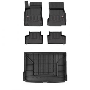 MOTOS Kit de tapis de sol en caoutchouc et tapis de coffre pour Mercedes-Benz GLA H247 depuis 2019 Améliorez votre confort de voyage avec tapis antidérapant voiture 3D- Tapis de sol voiture tous temps (MOTOS EU, neuf)