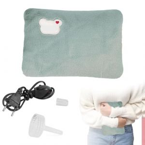 Bouillotte Electrique Chauffante Rechargeable, Bouillotte Electrique, Chauffante Rechargeable Douce Confortable, Chauffe-Mains Et Chauffe-Pieds, Pour Cou, Dos, Ventre Et Lit, Cyan (charey, neuf)