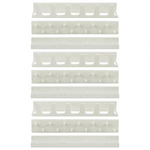 Kurtzy Porte Bijoux Mural Blanc (Lot de 9) - Crochet Mural Adhesif et Patère (3 Modèles) - Rangement Bijoux Mural - Porte Colliers, Bagues, Bracelets et Boucles d’Oreilles (Tinyyo Europe, neuf)