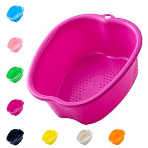 Grande Bassine Plastique Bassin de Spa Bain de Pieds,Spa d'eau et Massage des Pieds,pour Pédicures Tremper Les Pieds Détox et Massage Elimine Callosités Cuticules (Purple) (XCMJTM-US, neuf)