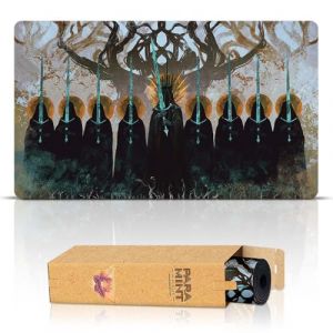 Paramint The Nine Black Riders (Bords Cousus) - Tapis de Jeu Le Seigneur des Anneaux - Compatible avec Les Tapis de Jeu Magic: The Gathering - Jouez à MTG, Yugioh, TCG - Designs Originaux (Fast Media Ships From USA, neuf)