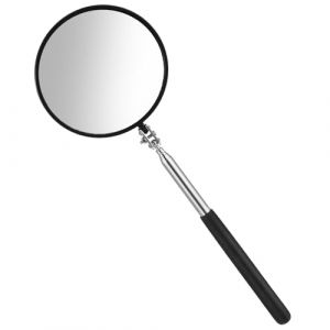 GEEHUA Miroir d'inspection télescopique, miroir d'inspection flexible rotatif à 360 degrés, miroir d'inspection rond avec poignée rétractable, miroir d'inspection rond pour l'état du véhicule (Eurrises, neuf)