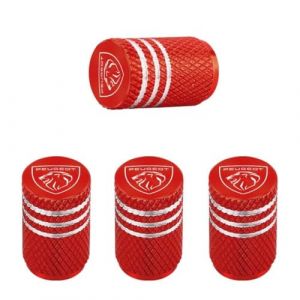 4 Pi&egrave;ces Bouchons de Valve pour Peugeot 208 3008 407 2008 508 206 308 307, Bouchons de Valve avec Joint pour Une Pression Stable des Pneus, Accessoires de D&eacute;coration de Pneus,C (DATONGSHIYUNGANGQUXIAMENGBAIHUODIANGERENDUZI, neuf)
