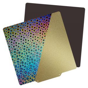 TIOPY Kaleidoscope PEY + texturé PEI - 220 x 220 mm - Plaque de lit thermique - Lit d'impression flexible pour Artillery Genius/Pro/MK2/MK2A/Anet A8/Anet A6 (TIOPY OFFICIAL STORE, neuf)