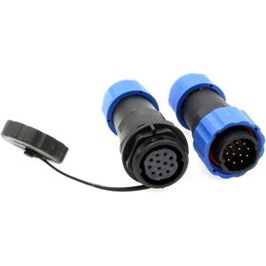 ZBLZGP SD20 Connecteur &eacute;tanche IP68 LED C&acirc;ble d'alimentation Connecteur femelle Fil &Eacute;lectrique Panel Mount Connecteur &agrave; souder (Connecteur direct, 12 Pin) (wslzzl, neuf)