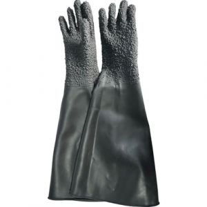 Muteitt Gants de sablage en Caoutchouc, Gants de sécurité pour Le Travail, Gants de Travail pour sableuse Longue et épaisse à Haute Pression pour modèle d'armoire de sablage (Mengliangjun, neuf)