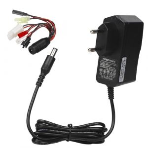 Carbosing 2.4V-12V Nimh/Nicd Multi-Chargeur Rechargeables RC Batteries Packs Chargeur Intelligent pour 2-10s RC Voitures Airsoft Drone with Tamiya Mini Tamiya JST SM 2P XH Futaba Connecteurs 400-700mA (kingjunstar, neuf)