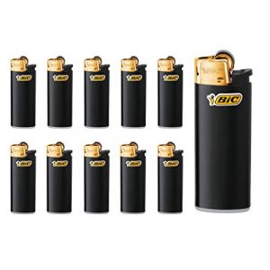 BIC Mini J25 Briquet à friction Noir/doré (25 pièces) (PP-Trading, neuf)