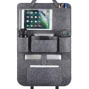 LUCMO Organisateur Voiture Enfant, Organisateur de Voiture, Protection Siège Arrière Voiture Multifonction, avec Tablette/Téléphone Rangement (OBAL-EU STORE, neuf)