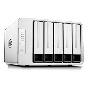 TerraMaster F5-422 5 Baies 10GbE Serveur de Stockage en Nuage NAS Intel Quad-Core 1.5Hz Stockage réseau et de Chiffrement Matériel AES NI (sans Disque) (Terra Master, neuf)