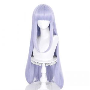 REYHS Perruque de princesse Syalis Cosplay pour Prinzessin endormie dans le château des démons, perruque longue violette, perruque costume d'Halloween, pour fête costumée, spectacle d'anime, cosplay (good stuff A, neuf)