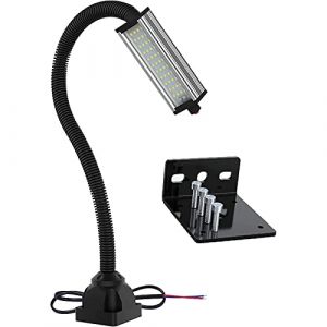 Vassbkkdy Projecteur LED Flexible à col de Cygne 110-220 V/24 V, Éclairage pour Machine étanche IP65 Projecteur Multifonction avec Accessoires, pour Tour et établi(Size:8W,Color:24v) (SuiSuiPingAn, neuf)