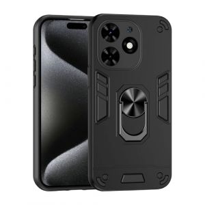 Lucyliy Coque pour Infinix Smart 8 X6525 Coque [avec Protection d'&eacute;cran en Verre tremp&eacute;] Compatible avec Tecno Spark Go 2024/Spark 20/20C/Hot 40i Coque &eacute;tui Housse Case Cover Black (liyhong, neuf)