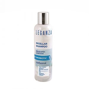 Leganza Probiotic Micellar Shampoo | Shampooing sans sulfate et sans paraben | Shampooing micellaire sans sulfate | Shampooing fortifiant et réparateur | Stimule la croissance | 200 ML (Pavlova's AG, neuf)