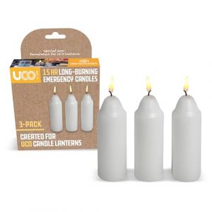 UCO UCOLCAN3PK Bougie Paraffine Mixte Adulte, Blanc, Taille Unique (Travellers World, neuf)
