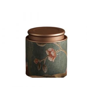 Bo&icirc;te &agrave; th&eacute; vide, pot de rangement &eacute;l&eacute;gant en fer-blanc m&eacute;tallique vintage pour caf&eacute;, herbes, bonbons, chocolat, sucre, &eacute;pices (Vert-S) (GUANZHINING, neuf)