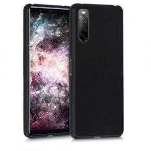 Cophone&reg; Coque Noir Compatible avec Sony Xperia 10 II, Housse Etui Noir en Gel TPU Silicone Souple Ultra Mince avec Anti Choc (CoPhone, neuf)