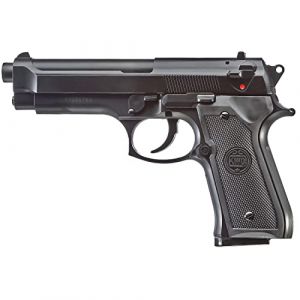 2EAGLE Pistolet &agrave; Billes Airsoft M92-Mod&egrave;le &agrave; Ressort-rechargement Manuel/Coup par Coup-Couleur : Noir-mati&egrave;re: Plastique Haute r&eacute;sistance-Puissance 0.5 Joule 215mm (THE REPLICANT, neuf)