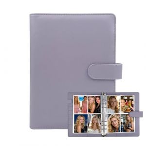 CHALVIOR Classeur A5 Collectionneur de Cartes Avec 30 Paquets de 240 Pochettes de Cartes, Couverture de Classeur En Cuir PU &agrave; 6 Anneaux Pour Organiser &agrave; Collectionner, Les Photos de K-Pop, Violet (TASA WORLDWIDE S.R.L., neuf)