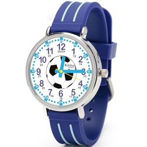 Kiddus Montre Enfant Garçon, à partir de 5 Ans, 3ATM et 5ATM, Montre Éducative Analogique pour Enfants, Cadeau Junior Apprentissage (Kiddus, neuf)